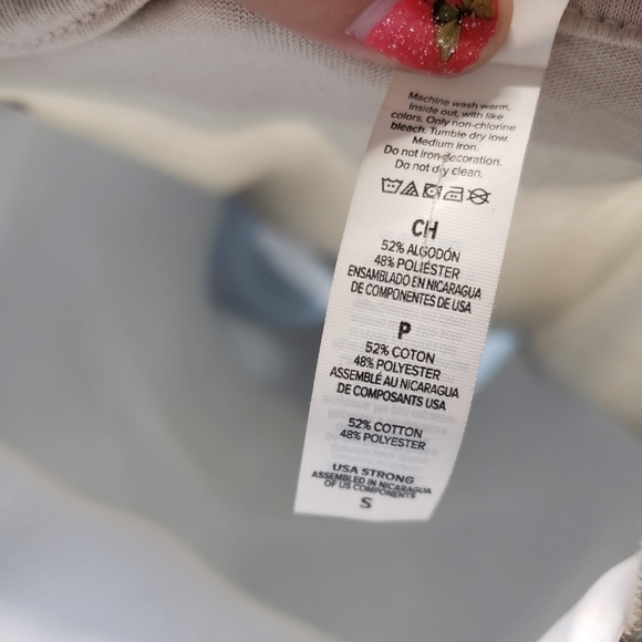 Bella Canvas Small Beige Short Sleeve Graphic Tee How Sweet It Is Valentine's - Picture 4 of 5